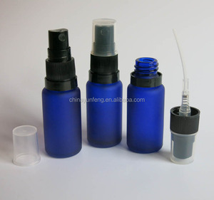 Vente chaude bleu givré verre recharge parfum vide bouteilles avec tamper evident pulvérisateur à pompe - Product Image 2