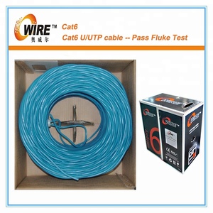 Pvc fabricante 24Awg <span class=keywords><strong>cobre</strong></span> <span class=keywords><strong>100</strong></span> par Cat6 <span class=keywords><strong>Utp</strong></span> Lan Cable/305 m Cable Ethernet - Product Image 3