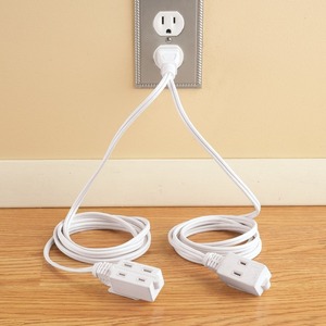 Cables de Extensión Eléctricos de PVC XLPE para el Hogar, Cable de Extensión de Alimentación de Doble Extremo <span class=keywords><strong>SPT</strong></span> Blanco - Product Image 3
