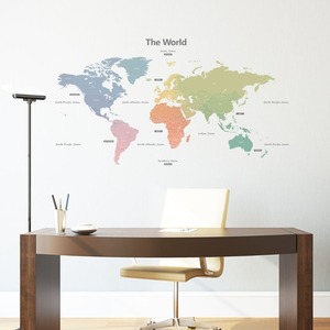 Design personnalisé Carte <span class=keywords><strong>Du</strong></span> <span class=keywords><strong>Monde</strong></span> Wall Sticker <span class=keywords><strong>Décoration</strong></span>, décoratifs pour La <span class=keywords><strong>Maison</strong></span> Sécurité Enfant Coloré Vinyle Wall Sticker - Product Image 5