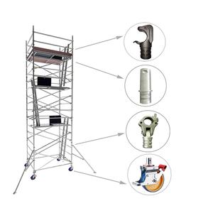 7.5 เมตรความสูงยืนคู่อลูมิเนียมกว้างนั่งร้าน <span class=keywords><strong>tower</strong></span> - Product Image 1
