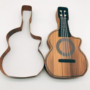 Boîte d'emballage personnalisée en forme de guitare, boîte-<span class=keywords><strong>cadeau</strong></span> en papier avec musique pour noël, 50 pièces - Product Image 4