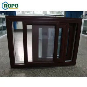 As2047 nhựa Temper Glass Vinyl phong cách Pháp trượt thiết kế PVC đen trượt Windows cho nhà nhỏ