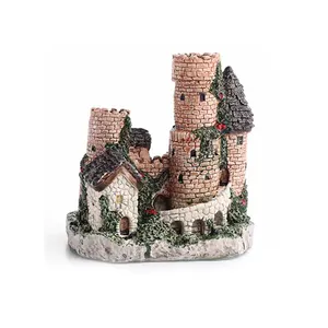 Handmade Ancient Western Style Castle Polyresin Fairy Garden