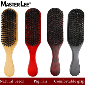Wave Brush Brosse à <span class=keywords><strong>barbe</strong></span> en bois Vente chaude Usine Price100 % Poils <span class=keywords><strong>de</strong></span> <span class=keywords><strong>sanglier</strong></span> Opp Sac Bois naturel Soin <span class=keywords><strong>de</strong></span> la <span class=keywords><strong>barbe</strong></span> Cheveux <span class=keywords><strong>Peigne</strong></span> en bois - Product Image 2