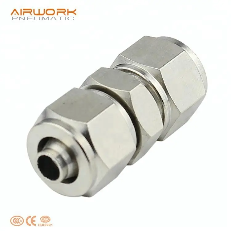 Skylarpu-connecteur de tuyau de gaz en cuivre, connexion droite et rapide, joint à pression d'air, 1/4 union