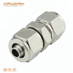 Conector Rápido Recto de Latón Forjado PU 1/4 para Aire Comprimido, Conexión de Tubería de Gas 2.5MPa - Product Image 1