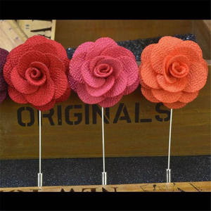 Broches de <span class=keywords><strong>broche</strong></span> de bijoux de <span class=keywords><strong>fleur</strong></span> en <span class=keywords><strong>tissu</strong></span> fait à la main <span class=keywords><strong>pour</strong></span> vêtements robes - Product Image 4