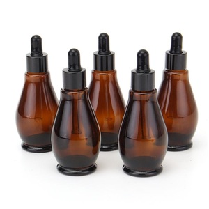 Flacons compte-gouttes en verre ambré de 10/20/30/50/100 ml, flacon compte-gouttes de 30 ml, flacons à <span class=keywords><strong>pipette</strong></span> pour huiles essentielles et parfums de 100 ml, contenants vides rechargeables - Product Image 1