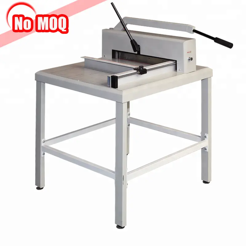 Tidak ada MOQ desktop 450mm manual kertas guillotine cutter mesin harga pabrik