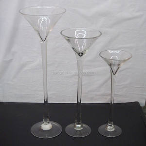 Travail manuel Longue Tige Table Décoration De Fleurs En Verre <span class=keywords><strong>Martini</strong></span> <span class=keywords><strong>Vase</strong></span> - Product Image 1