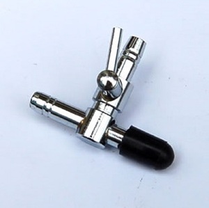 4mm 직경 크롬 도금 황동 친환경 체크 밸브 에어 펌프 액세서리 수족관 용 공기 분배기 - Product Image 2