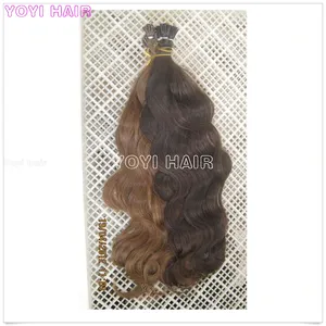 HAIR WEAVING Hot selling 100% Unprocessed Cheap 20Inch wet and wavy i tip hair extension