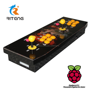 Metal clásico arcade consola con Pandora Box 4S Raspberry <span class=keywords><strong>Pi</strong></span> 3 para 2 jugadores - Product Image 1