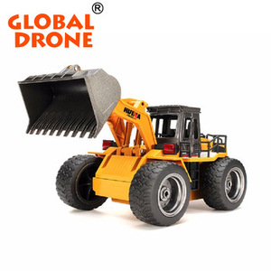 Huina juguetes 1520 excavadora de control remoto 1:18 2.4g arrasar ingeniería excavadora eléctrica RC coche de carga - Product Image 1