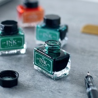 Encre pour stylo de calligraphie 10 couleurs encre pour stylo à plume jeu d'encre dessin Non carbone écriture Art artisanat calligraphie encres bouteilles 15ml bouteille