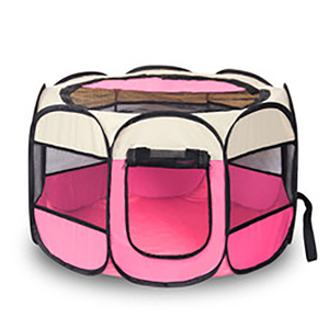 Tenda pembawa hewan peliharaan lipat portabel, kandang anjing <span class=keywords><strong>Playpen</strong></span> operasi mudah oktagon anjing berat - Product Image 4