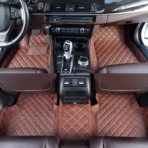 Tapis de sol de voiture en cuir étanche,, nouveau Design, vente d'usine