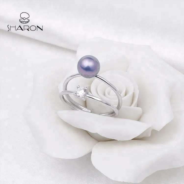 Wholesale Sharon Jewelry Sterling Silver Freshwater Pearl Ring Mountings