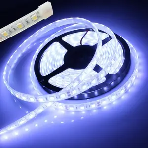 High lum 24v led strip lighting plastic channel IP67 cool white 6500k for bar lighting