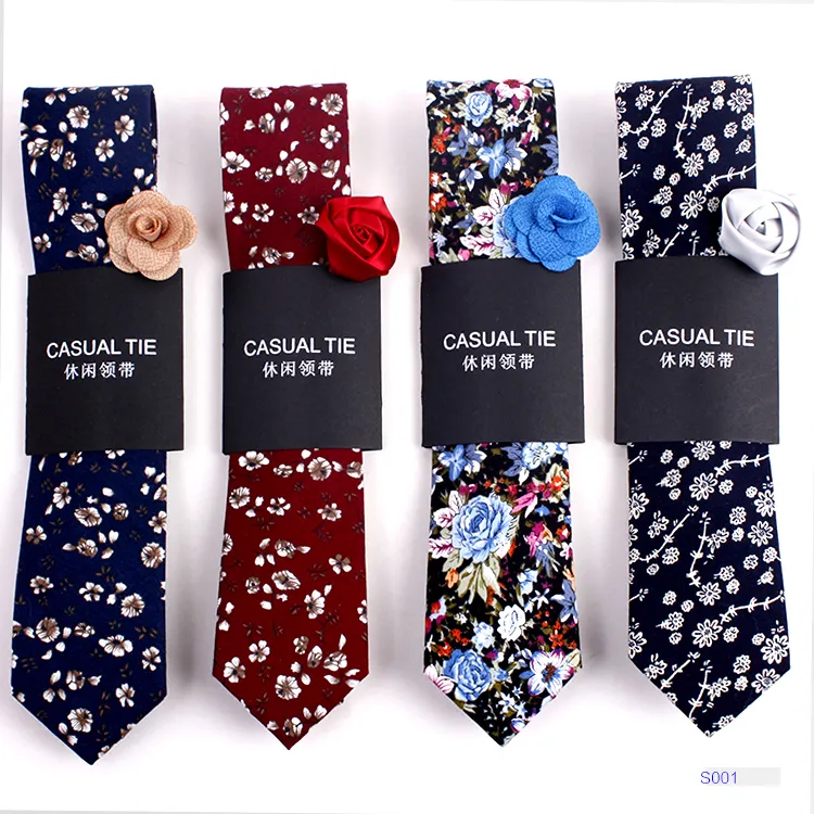 Оптовая продажа, Shengzhou, Китай, Модный Красочный Повседневный цветочный льняной Тонкий галстук, мужской цветной хлопковый недорогой галстук ручной работы с принтом