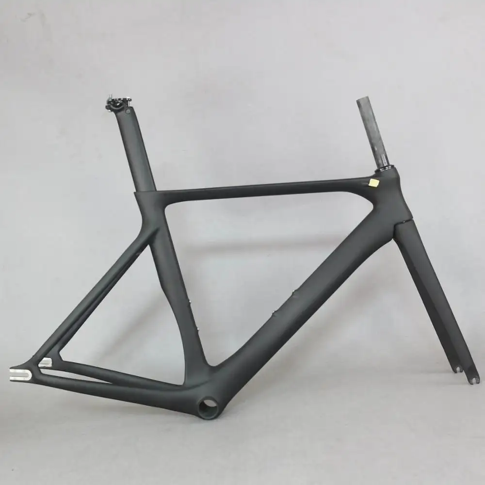 Cuadro de bicicleta de pista de fibra de carbono, cuadro de bicicleta con freno de carbono, barato, el más vendido