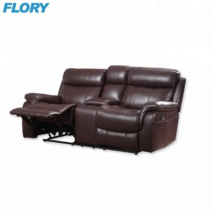 European style adjustable lounge modern leather sofa recliner