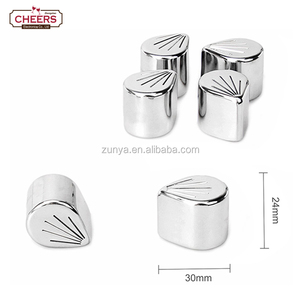 Glaçons en métal à la fleur de cerisier, glaçons en acier inoxydable, glaçons réutilisables, pierre à whisky, refroidissement des boissons, <span class=keywords><strong>roc</strong></span> - Product Image 3
