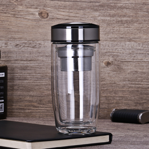 <span class=keywords><strong>Tazza</strong></span> in vetro a doppia parete in vetro spesso a prova di perdite in borosilicato da 400ml <span class=keywords><strong>con</strong></span> <span class=keywords><strong>infusore</strong></span> per tè in acciaio inossidabile 304 - Product Image 5