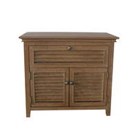 Table de chevet vintage en bois massif pour meubles de maison