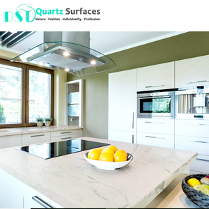 Tấm cho bàn làm bằng đá thạch anh <span class=keywords><strong>calacatta</strong></span> người đàn ông hiện đại gạch cho biệt thự bên ngoài bức tường nội thất trang trí 7 Mohs BST <0.1mm - Product Image 4