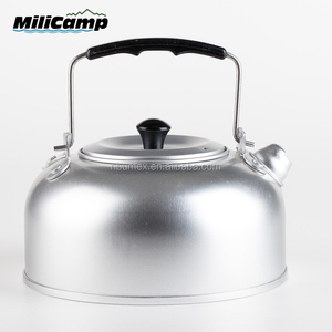 Lightweight Aluminum Portable Induction Compatible Outdoor <strong>Camping</strong> Cook Set for 1-2 People with Sauce Pans Tea Pot <strong>Kettle</strong> - Product Image 4