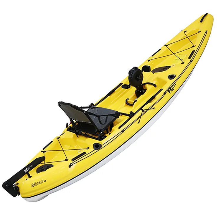 Kayak Memancing Di Atas, Serat Karbon Memancing Kayak Tunggal Pedal Drive Kano/Kayak
