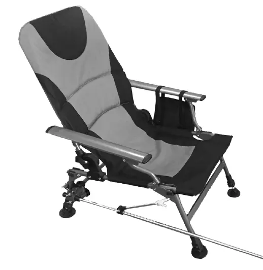 Cadeira dobrável com braço duro, cadeira dobrável com bolsa de transporte, cadeira ajustável ao ar livre com pernas ajustáveis