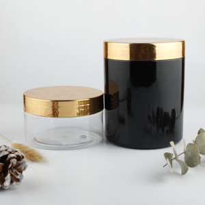 32 Unzen schwarze Plastik gläser mit Aluminium gold deckeln - Product Image 4