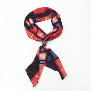 Dernières Design Promotionnel Fabrication Promotionnel Longue Mousseline de Soie Foulard De Soie - Product Image 6