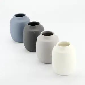 कलश आकार का डिजाइन vases, काले रंग मिट्टी मिस्र के अंतिम संस्कार के लिए फूलदान - Product Image 1