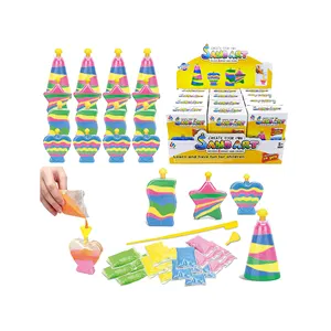 12 Pack Erstellen Sie Ihre Eigenen Farbige Sand Kunst Kits Enthält 12 Flaschen, Trichter, Sticks, taschen von Sand Ideal für Kinder Kunst und Handwerk