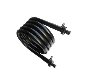 ss outer tube titanium inner tube coaxial evaporator and condenser