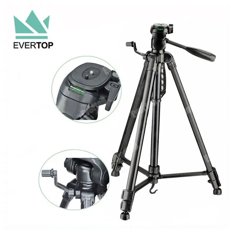 Tripod Light Stand TS-LT303 1570mm 62inch High Quality Aluminum Black Camera Tripod Stand Digital DSLR Camera Light Weight Tripod Telescopic Leg