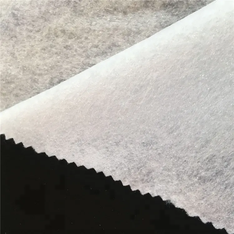 fusing iron-on wadding fusible interlining non woven adhesive felt for bags and winter garment fusible interlining