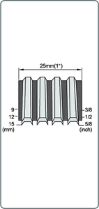 Pistola <span class=keywords><strong>Clavadora</strong></span> Corrugadora de 1 Pulgada y 5 Ondas CF15 para Clavos de Suelo - Product Image 4