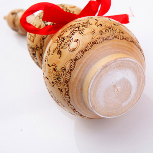 Gourdes Ying Yan <span class=keywords><strong>Wu</strong></span> <span class=keywords><strong>Lou</strong></span> en bois de pêche Feng Shui gravées pour la protection 4 pouces 6 pouces Outil de Fengshui Taoïsme réutilisable - Product Image 6