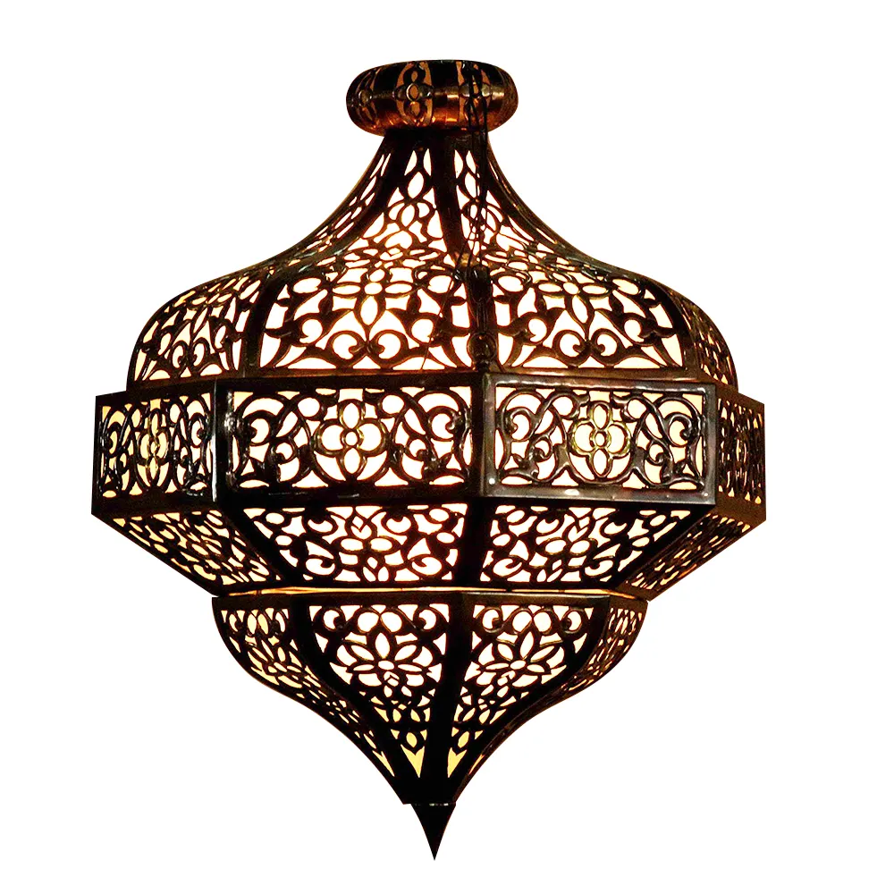 터키 모로코 모자이크 금속 샹들리에 조명 매달려 천장 램프 샹들리에
