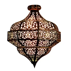 Turkse Marokkaanse Mozaïek metalen Kroonluchter Lichten Opknoping Plafond Lampen kroonluchter