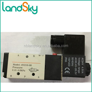 LandSky 2 way air valvola solenoide 4V230C 08 Interno pilota exteranl <span class=keywords><strong>pilot</strong></span> 5 posizione por3 peso 360g - Product Image 5