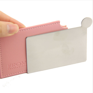 Custom Stainless Steel Small Portable Pocket Make up Mirror Gift