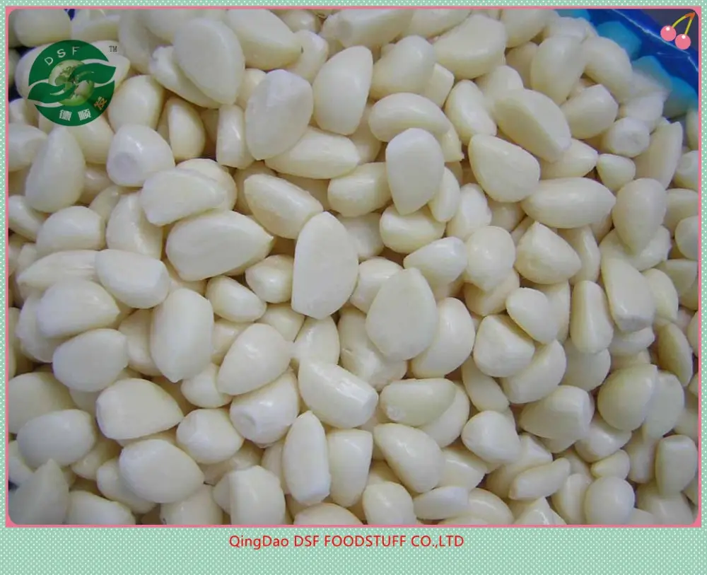 Supply BRC Approved BQF Garlic Paste / IQF Frozen Vegetable Garlic Clove Slice Dice Good Quality Hot Sale