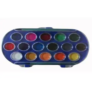 16 couleurs Ellipse à base d'huile célèbre couleur de l'eau humide-sec bons gâteaux de peinture aquarelle