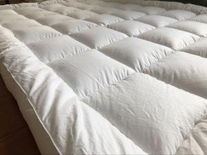 Lit de plumes ultra <span class=keywords><strong>en</strong></span> peluche de 5cm d'épaisseur <span class=keywords><strong>en</strong></span> <span class=keywords><strong>duvet</strong></span> d'hôtel sur-matelas matelassé avec tissu <span class=keywords><strong>en</strong></span> coton 300TC - Product Image 2